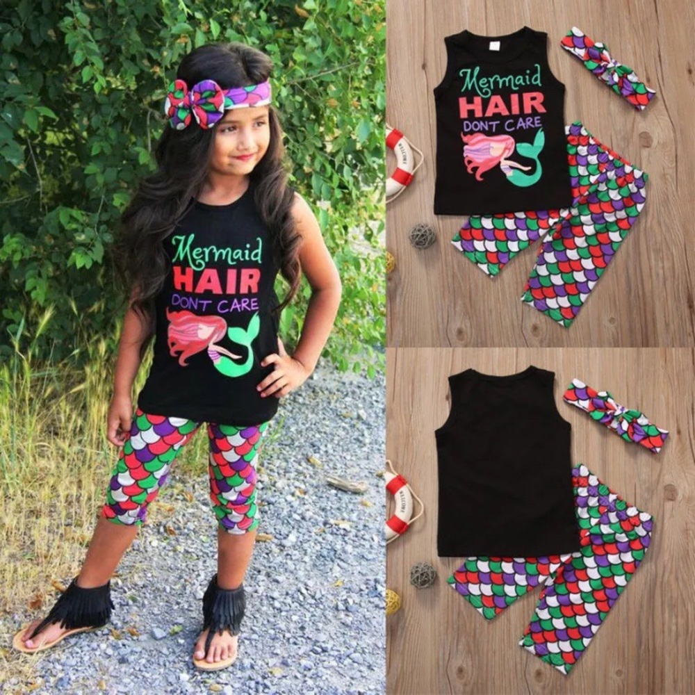 Mermaid hair don't care outfit